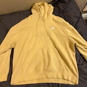 Worn nike XL yellow hoodie mens